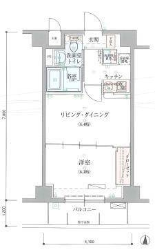 リヴシティ錦糸町の間取り