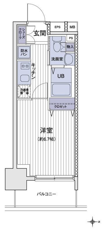 エスティメゾン大島の間取り
