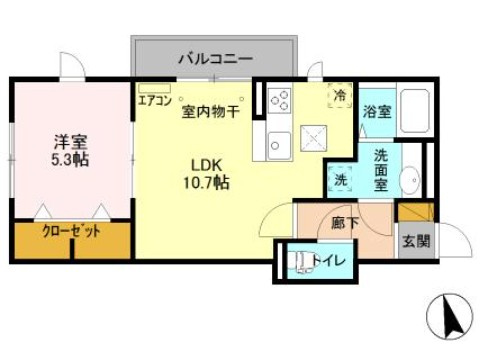 仲介手数料（賃料の1.10ヵ月）の50％OFF対象物件！の間取り