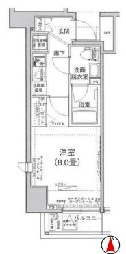 アイル東京深川壱番館の間取り