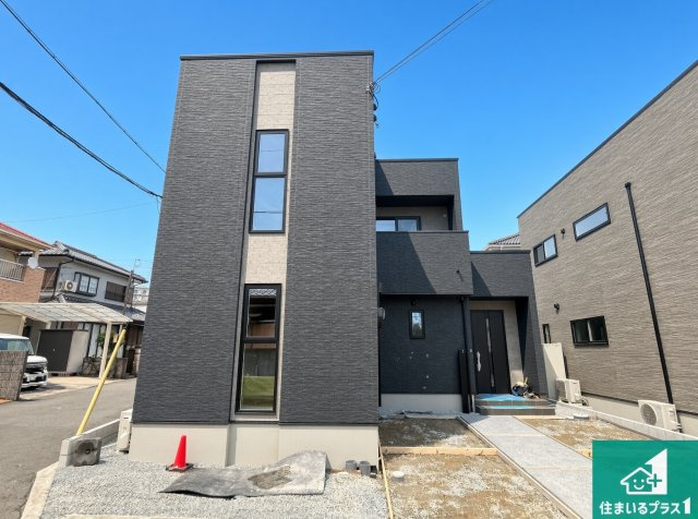 加古川市平岡町二俣　新築一戸建ての外観|お客様に長く安心して住んでいだだける事にこだわった家づくり！住んでからのアフターサービスにもしっかりと取り組んでいます！