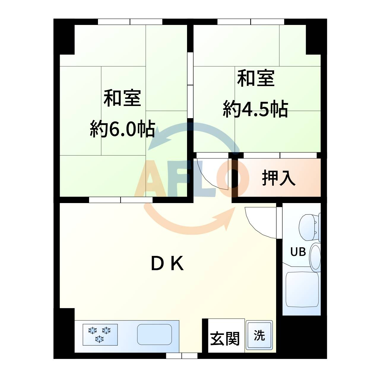 堀江ヴィラの間取り