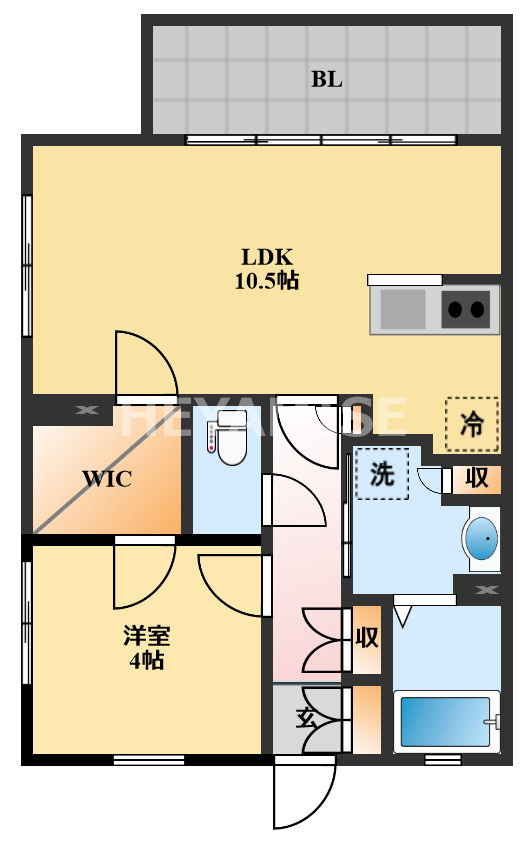 フロンティアききつⅡの間取り