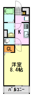 【間取り】 | リブリ・ヴァネッサ | 8帖以上ございますので、広々使用可能です。