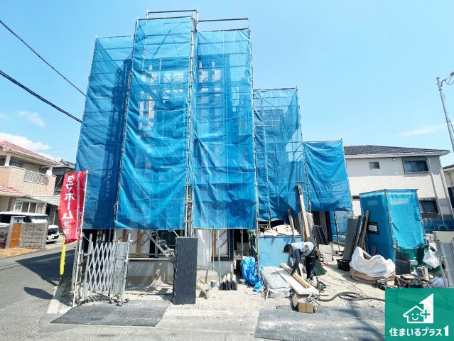 加古川市平岡町二俣　新築一戸建ての外観|現在の進捗状況です！順調に作業進行中、完成が待ち遠しいです！詳細の間取り等、お気軽にお問い合わせください！