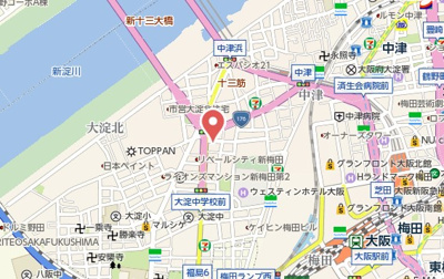 【地図】 | スワンズシティ梅田ウエスト