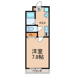 Ｋ．Ｙ南八幡の間取り