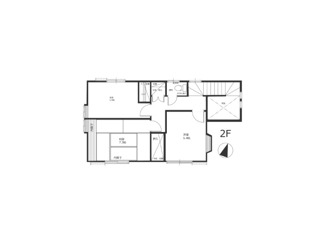 半田市山代町二丁目　中古戸建の間取り