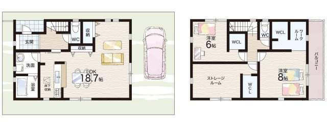 ■寝屋川市高柳　第12期　新築一戸建ての間取り