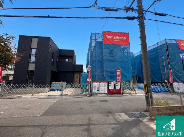 加古川市平岡町二俣　新築一戸建ての外観|現在建築中！落ち着いた街並みで新生活を始めることが出来そう！周辺の物件も併せてご紹介させて頂きます！
