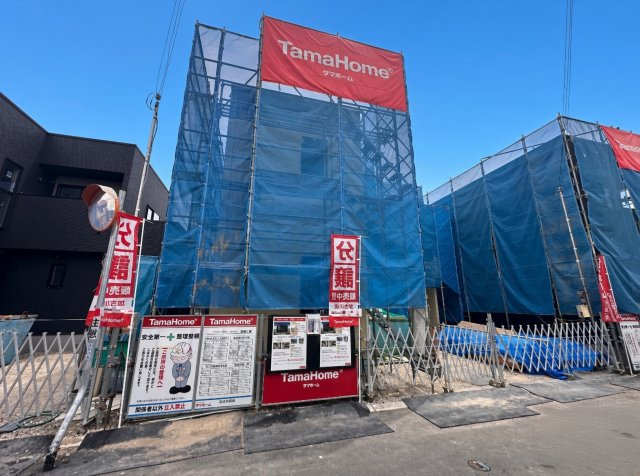 加古川市平岡町二俣　新築一戸建ての外観|現在の進捗状況です！順調に作業進行中、完成が待ち遠しいです！詳細の間取り等、お気軽にお問い合わせください！
