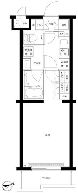 ルーブル武蔵中原参番館 の間取り