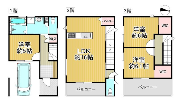 東大阪市大蓮南4丁目の間取り
