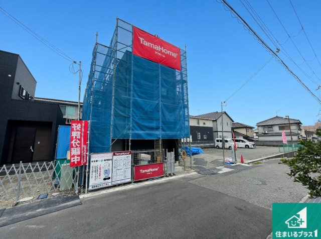 加古川市平岡町二俣　新築一戸建ての外観|現在の進捗状況です！順調に作業進行中、完成が待ち遠しいです！詳細の間取り等、お気軽にお問い合わせください！