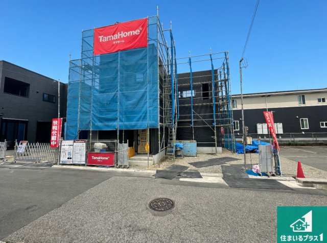 加古川市平岡町二俣　新築一戸建ての外観|現在の進捗状況です！順調に作業進行中、完成が待ち遠しいです！詳細の間取り等、お気軽にお問い合わせください！