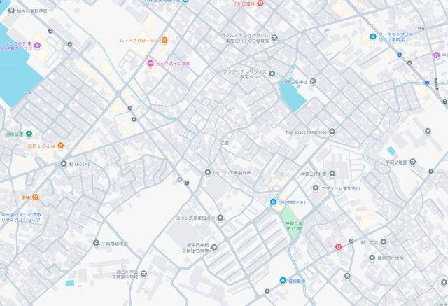 加古川市平岡町二俣　新築一戸建ての地図