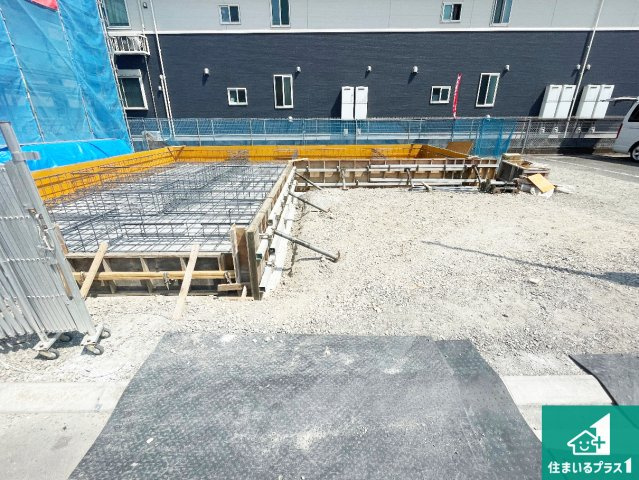 加古川市平岡町二俣　新築一戸建ての外観|現在建築中！落ち着いた街並みで新生活を始めることが出来そう！周辺の物件も併せてご紹介させて頂きます！