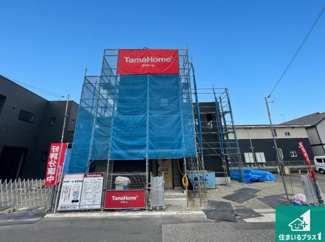 加古川市平岡町二俣　新築一戸建ての外観|現在の進捗状況です！順調に作業進行中、完成が待ち遠しいです！詳細の間取り等、お気軽にお問い合わせください！