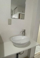 毛利マンションの洗面所|広い洗面スペース
