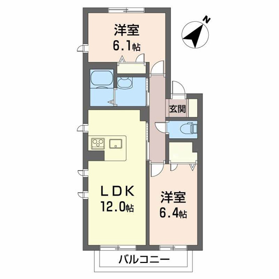 【間取り】 | シャーメゾン泉陽B棟