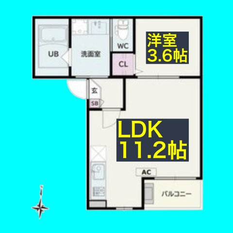Jack higashinakajimaⅠの間取り