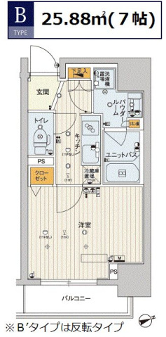 スカイコート東京スカイツリーの間取り