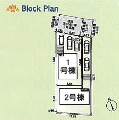 【区画図】 | 秦野市春日町　全2棟　小田急線「渋沢駅」徒歩12分