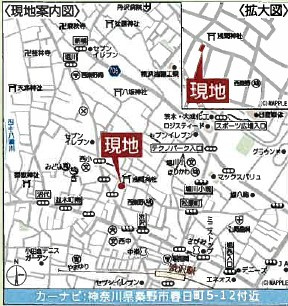 【地図】 | 秦野市春日町　全2棟　小田急線「渋沢駅」徒歩12分