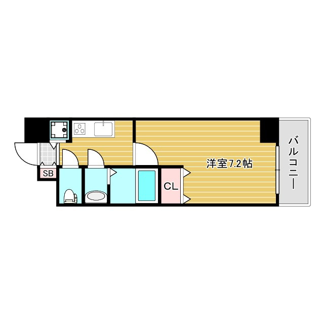 サムティ阿波座Lussoの間取り