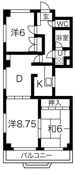 パルナスよもぎ台の間取り