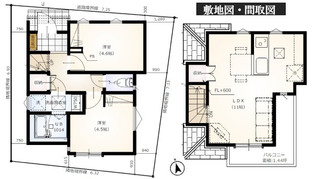 高円寺北4丁目 高円寺駅 新築戸建の間取り
