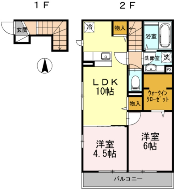 アザレアKガーデンの間取り