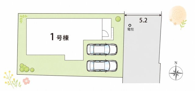 桜井市桜井　第1期の区画図