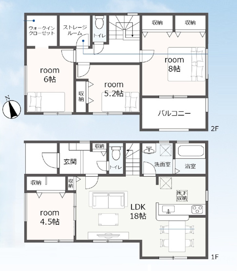 【間取り】 | 焼津市石津向町5期　新築戸建　全1棟