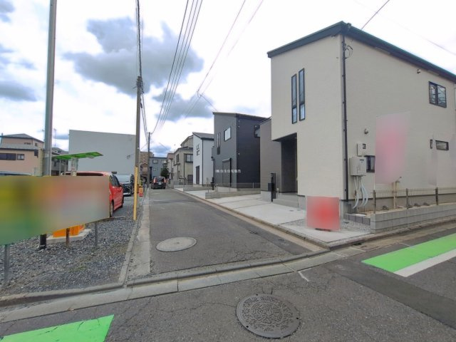 ふじみ野市上福岡５丁目の新築一戸建の前面道路含む現地写真|北東側4ｍの前面道路