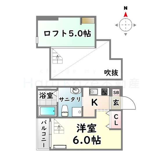 【間取り】 | Abisko【名古屋市賃貸・ロフト】