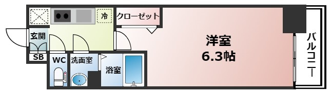 【間取り】 | ララプレイス難波メティス
