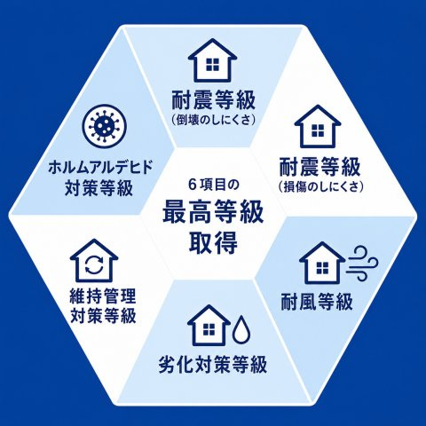 羽村市羽加美3丁目　新得戸建全15棟のその他|家族の安心を支える確かな性能。住宅性能表示制度6項目で最高等級を取得しています。