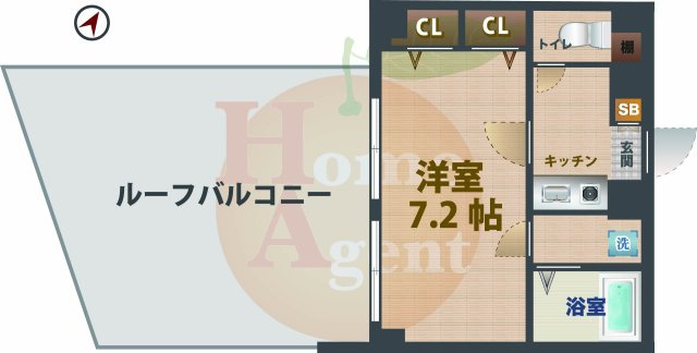 【間取り】 | フェニックス荻窪弐番館 | 1Kのお部屋です。