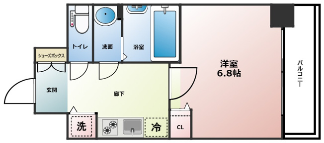 【間取り】 | プレサンス立売堀パークシティ