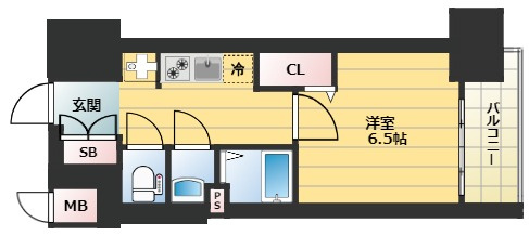 【間取り】 | プレサンスOSAKA西中島リエゾン