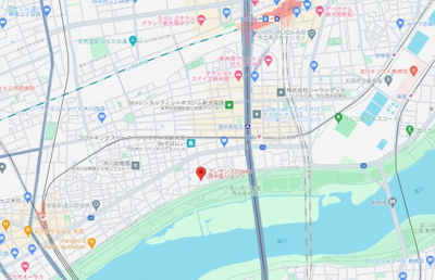 【地図】 | プレサンスOSAKA西中島リエゾン
