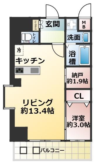 【間取り】 | プレサンスNEO九条ディアシス