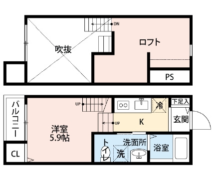 リヴァブル大楠の間取り|使いやすい間取りです。