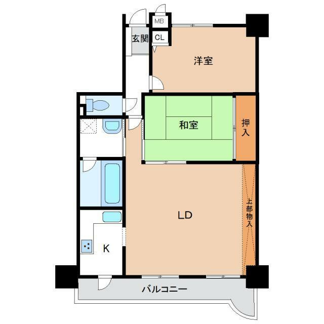 プレステージ飾磨駅前Ⅲの間取り