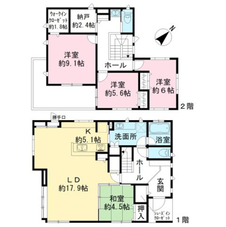 【間取り】 | つくば市桜中古戸建