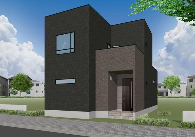 八代市古閑中町の新築一戸建の外観