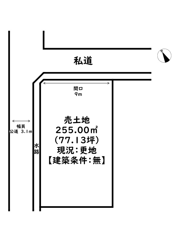 姫路市船津町/売土地の土地図