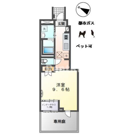 萩原町新築アパートの間取り