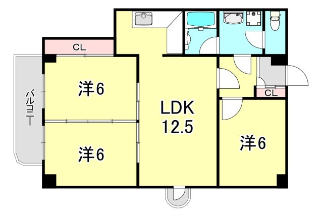リッチライフダイコクの間取り